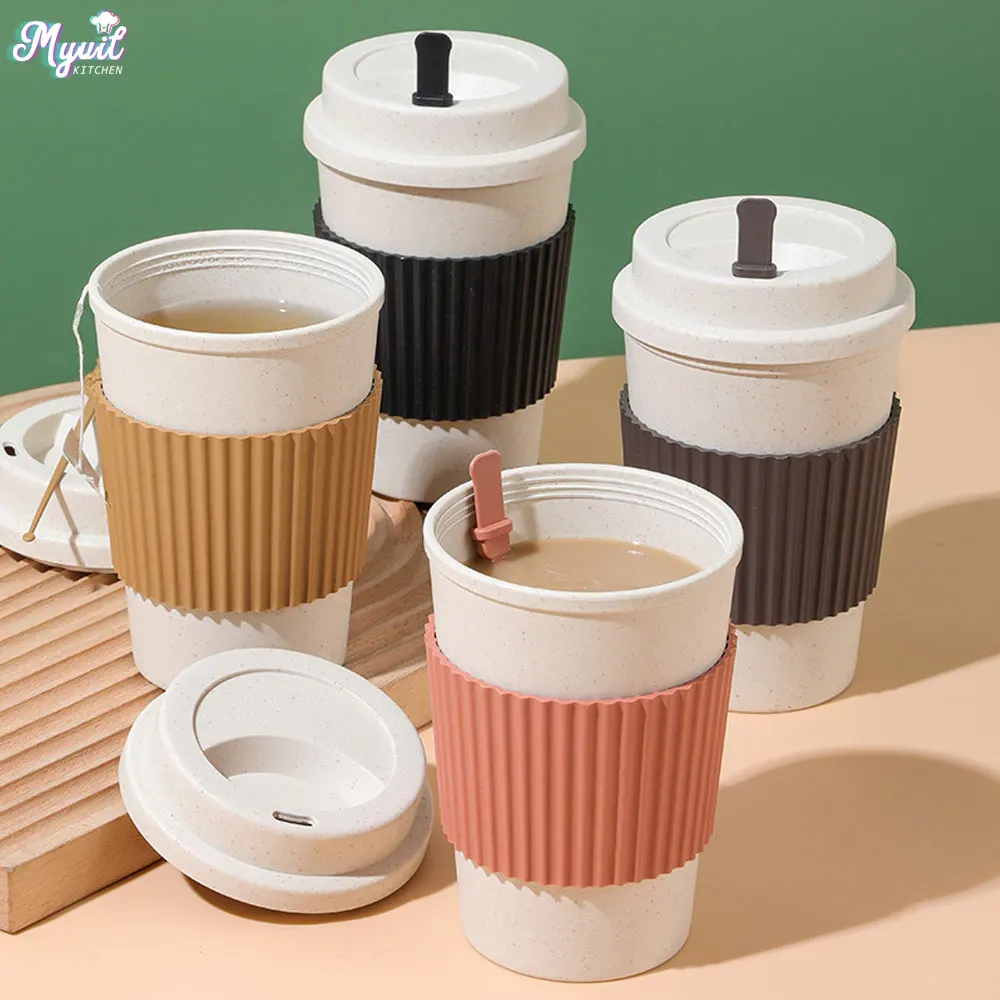 Xbloom Coffee Tea - 450ML Coffee Cups With Lids Wheat