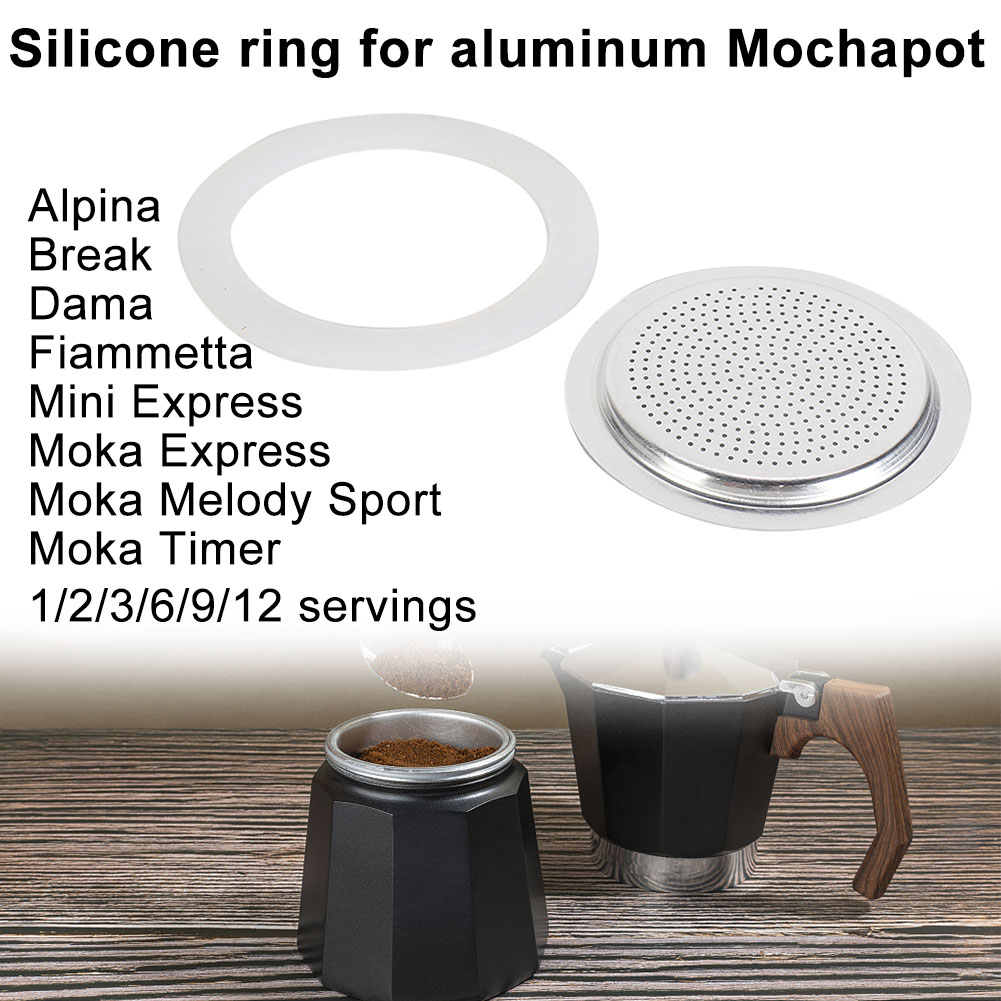 1 Set Rubber Seal Gasket With  - огляд і ціна Moka Pot Stove