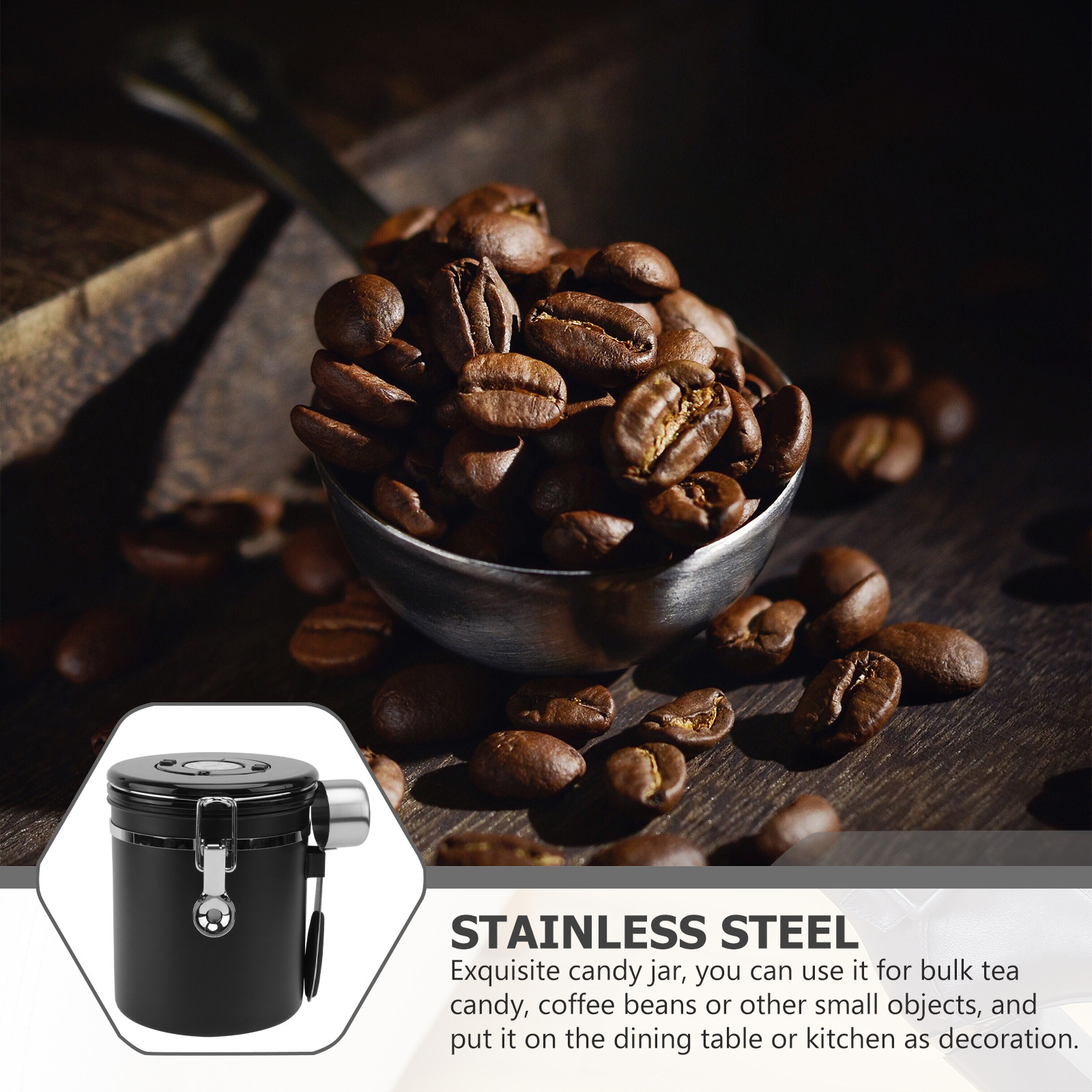 1Pcs Coffee Bean Storage Conta - огляд і ціна Coffee Tea Sugar