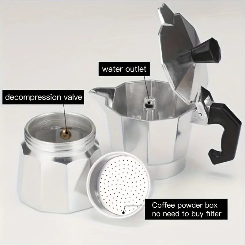 Classic Aluminum Moka Pot 50-3 - огляд і ціна Moka Pot Stove