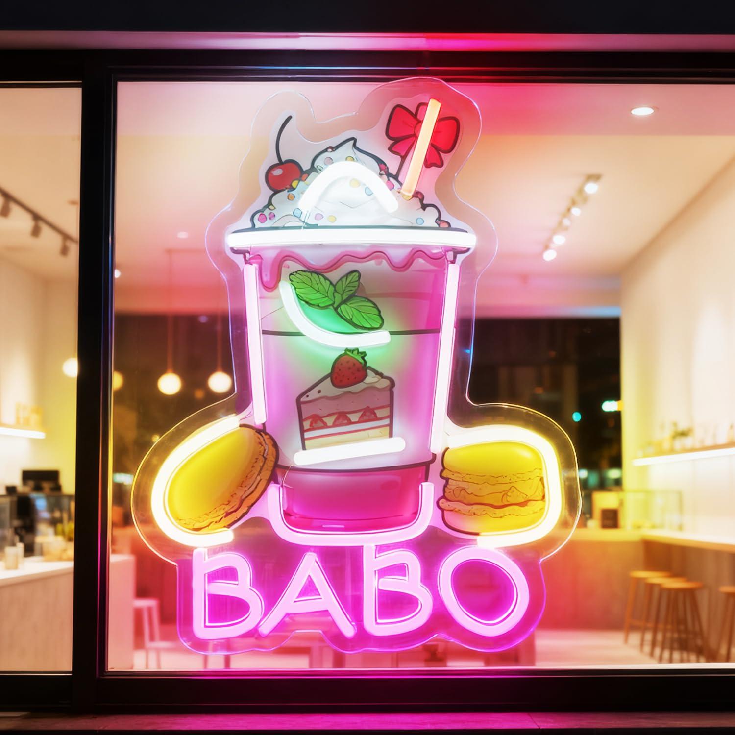 Boba Neon Sign Light Up Bubble - огляд і ціна Coffee Tea & Espresso Appliances