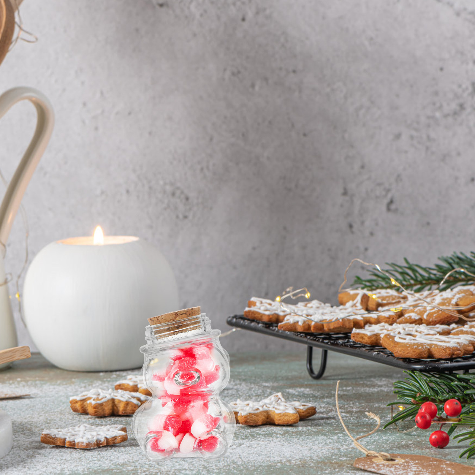 4Pcs Transparent Glass Candy J - огляд і ціна Coffee Tea Sugar
