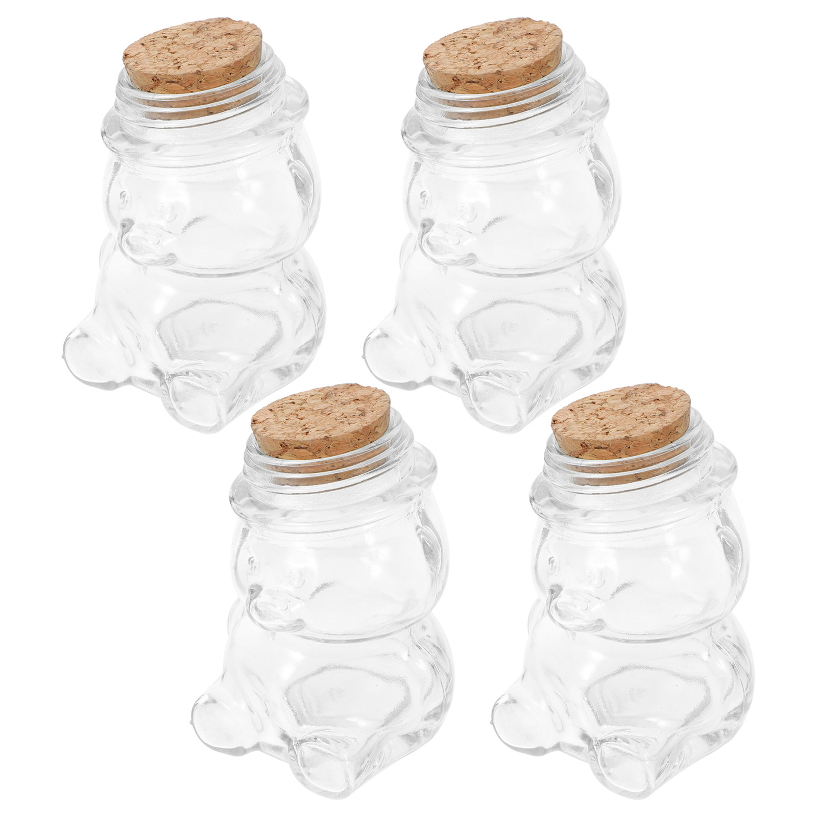 4Pcs Transparent Glass Candy J - огляд і ціна Coffee Tea Sugar