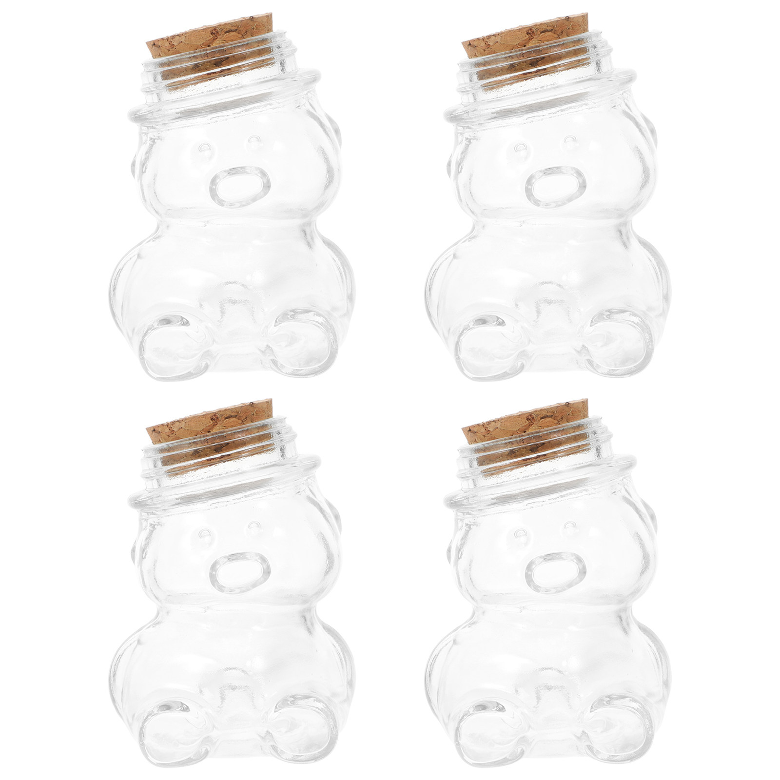 4Pcs Transparent Glass Candy J - огляд і ціна Coffee Tea Sugar