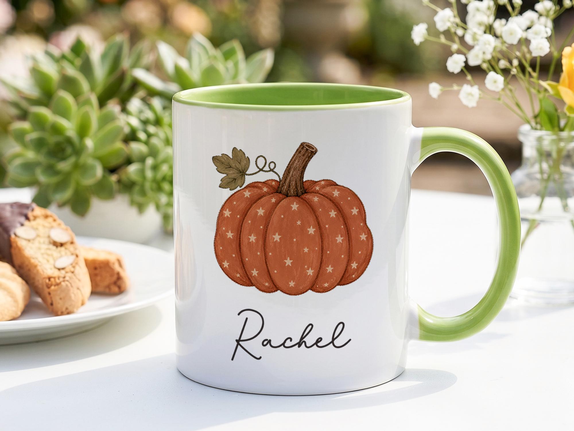 Personalized Pumpkin Mug, Cust - огляд і ціна Coffee Tea Name