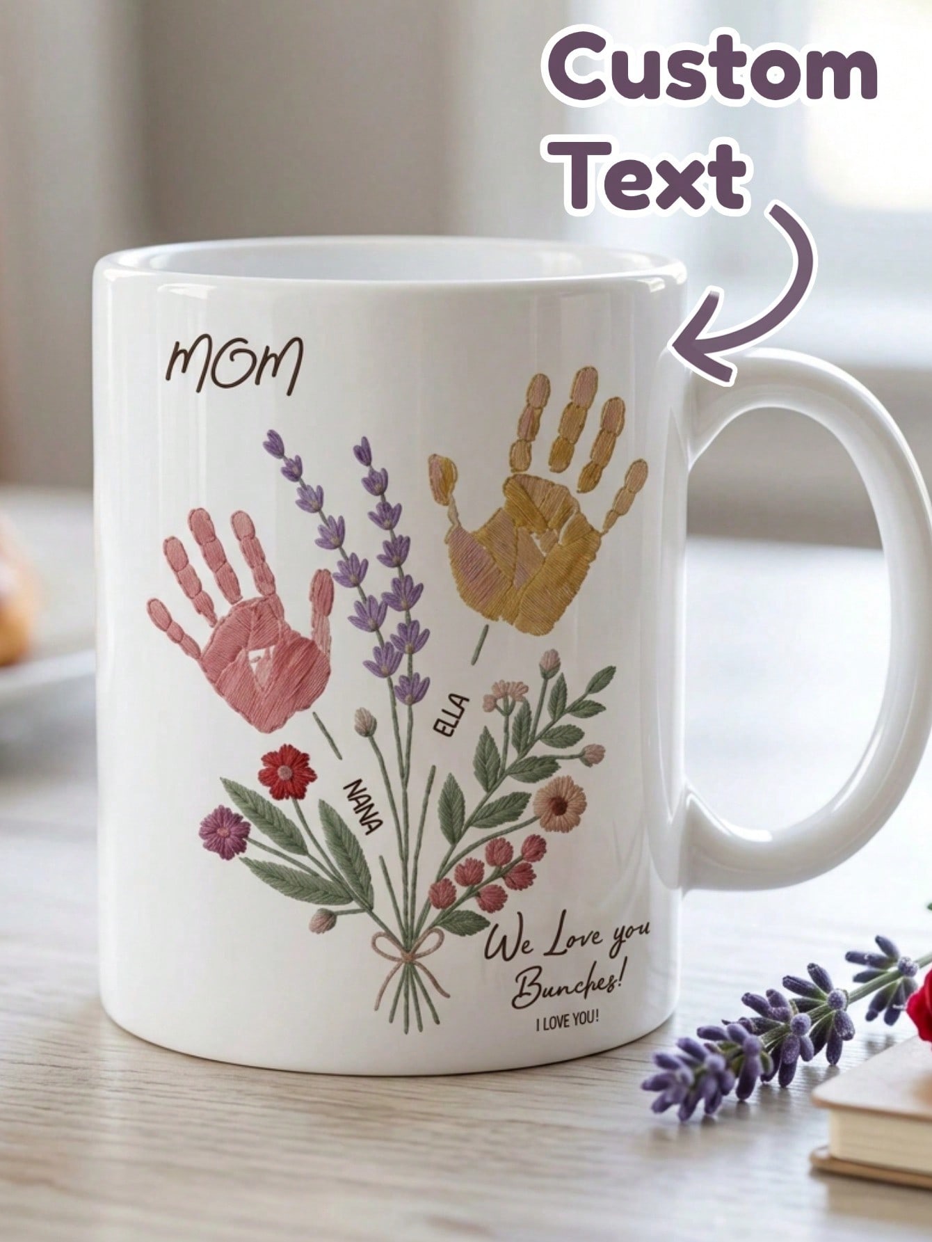 1 Set Custom Text Name Mug Han - огляд і ціна Coffee Tea Name