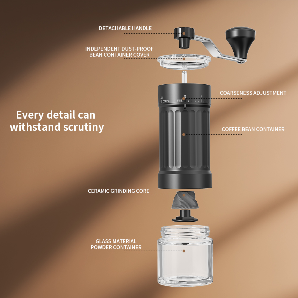 External Adjustable Conical Bu - огляд і ціна Burr Hand Grinder